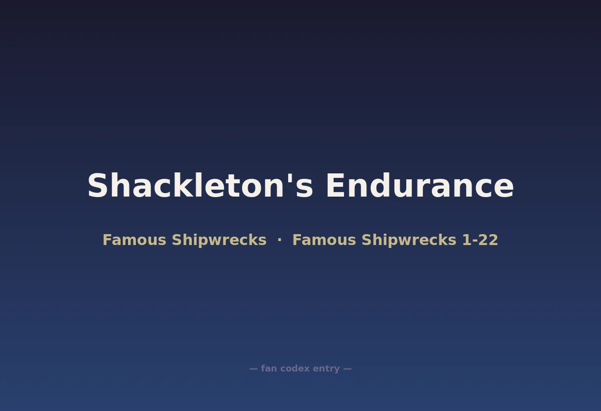 Shackleton's Endurance