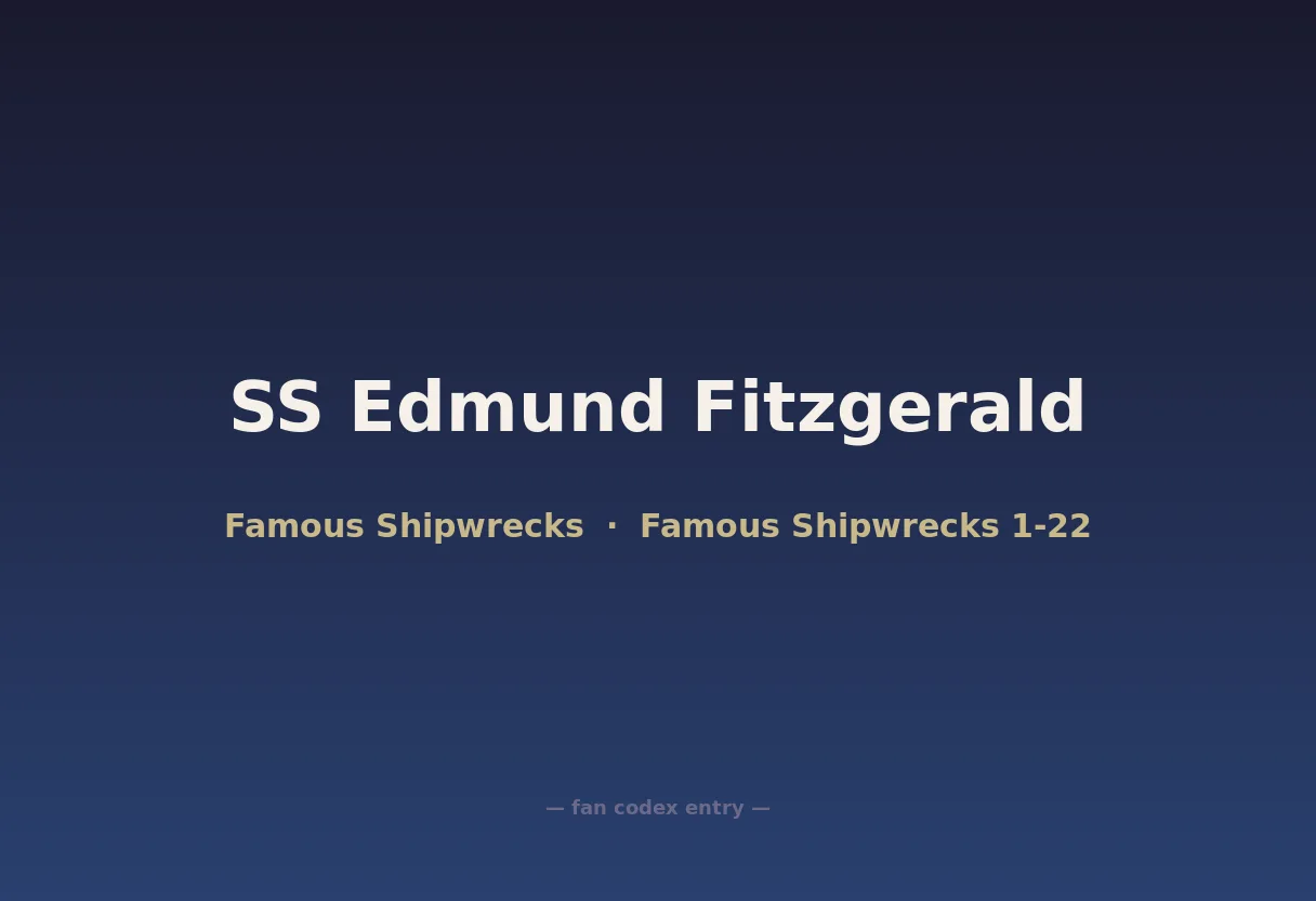 SS Edmund Fitzgerald